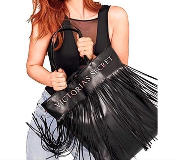 victoria secret fringe tote