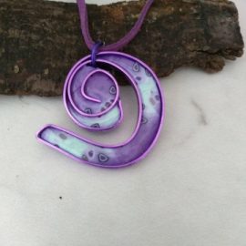 Magenta Swirl Pendant