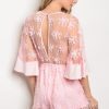 Willow Pink Lace Romper - Image 2