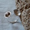 Large silver ring, Statement ring, modern ring, Stackable ring, woman gift ring - Image 2