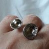 Large silver ring, Statement ring, modern ring, Stackable ring, woman gift ring - Image 3