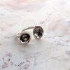 Large silver ring, Statement ring, modern ring, Stackable ring, woman gift ring - Image 5