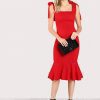 Ella Scarlet Mermaid Midi