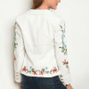Floral Embroidered White Blazer - Image 2