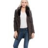 Mocha Fur Lined Coat