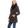 Mocha Fur Lined Coat - Image 2