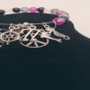Transparent Beaded Charm Bangle Bracelet - Image 2