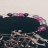 Transparent Beaded Charm Bangle Bracelet - Image 3
