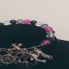 Transparent Beaded Charm Bangle Bracelet - Image 4