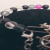 Transparent Beaded Charm Bangle Bracelet - Image 6