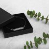 Unisex God Is With Me Engraved Bracelet - Image 4