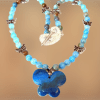 Blue Agate Butterfly Pendant~Stone Beaded Necklace~Statement Necklace~Handmade by Queen2Bohemian - Image 7