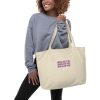 BELIEVE Large Organic Tote Bag - Image 3