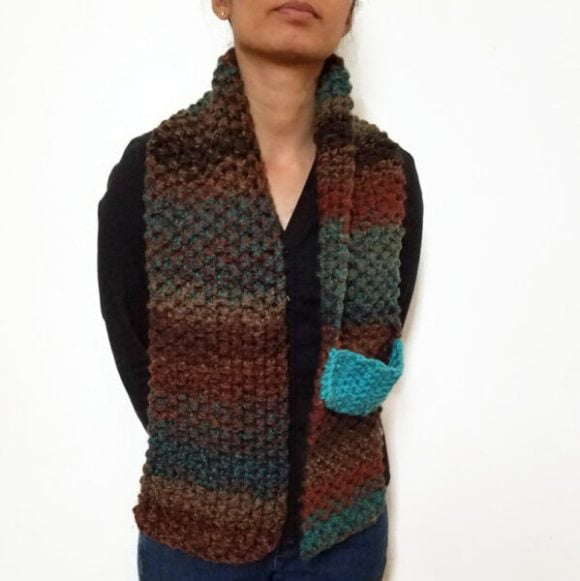 Brown KETURAH Scarf Vone Kevitz