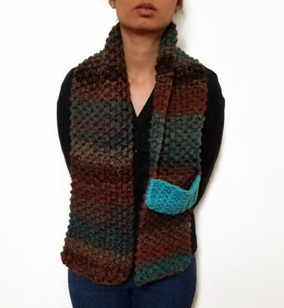 Brown KETURAH Scarf Vone Kevitz