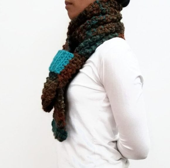 Brown KETURAH Scarf Vone Kevitz