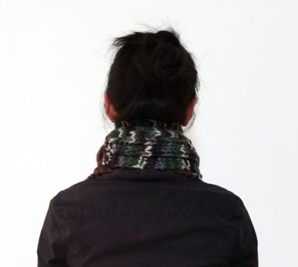 Cable Knit Scarf With Strap Vone Kevitz