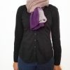 Plum Purple Wool Scarf Vone Kevitz