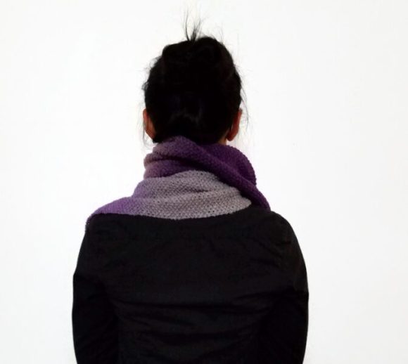 Plum Purple Wool Scarf Vone Kevitz