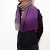 Plum Purple Wool Scarf Vone Kevitz