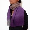 Plum Purple Wool Scarf Vone Kevitz