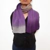 Plum Purple Wool Scarf Vone Kevitz