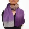 Plum Purple Wool Scarf Vone Kevitz