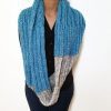 True Blue Infinity Scarf Vone Kevitz