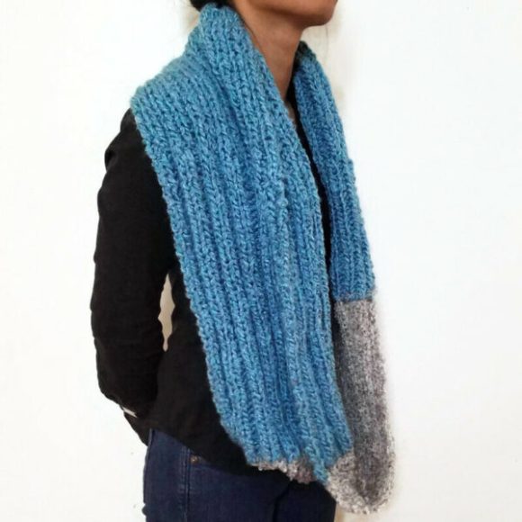 True Blue Infinity Scarf Vone Kevitz