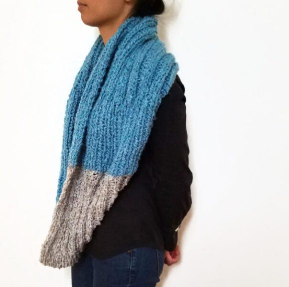 True Blue Infinity Scarf Vone Kevitz