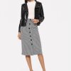 Houndstooth Button Midi - Image 2