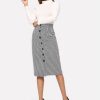 Houndstooth Button Midi - Image 3
