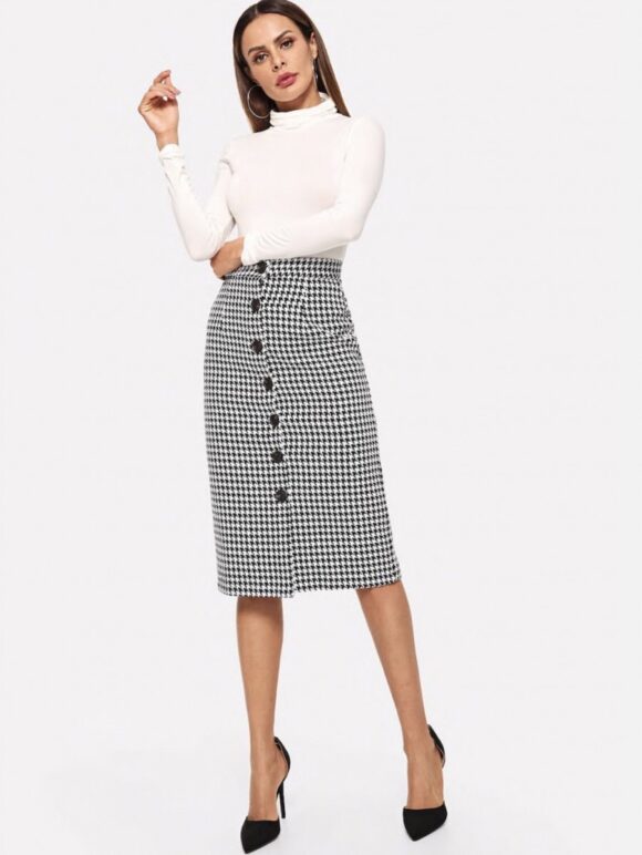 Houndstooth Button Midi | Christian Marketplace, Shop Christian gifts ...