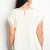 Royal Curves Sasha Lace Ivory Top - Image 2
