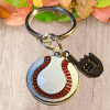 Baseball Key ring,Sports fan Gift,Personalized Gift,Boyfriend Girlfriend Gift,Teacher Gift,Father Son Gift Handmade by Queen2Bohemian - Image 2