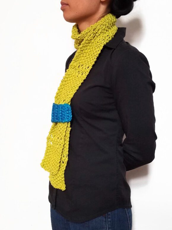 Lime Green ESTHER Scarf Vone Kevitz