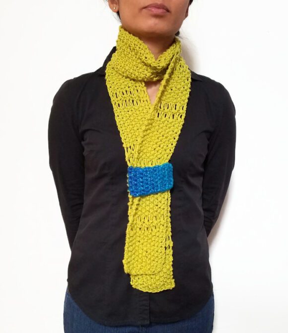 Lime Green ESTHER Scarf Vone Kevitz