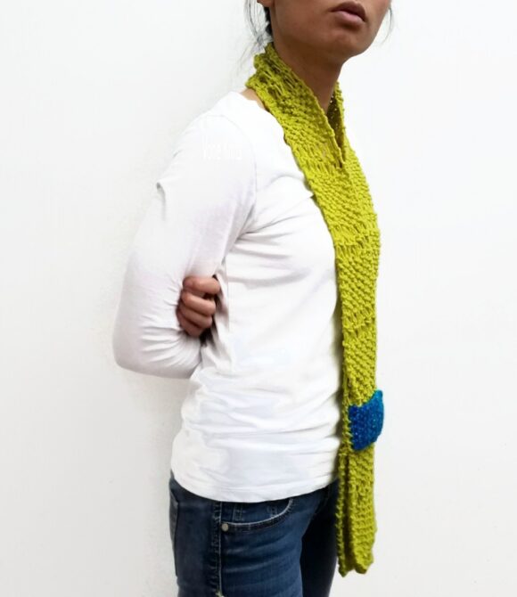 Lime Green ESTHER Scarf Vone Kevitz