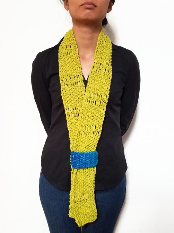 Lime Green ESTHER Scarf Vone Kevitz