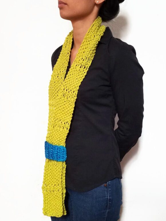 Lime Green ESTHER Scarf Vone Kevitz