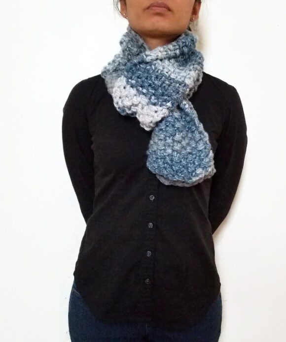 Blue/Grey KETURAH Scarf Vone Kevitz