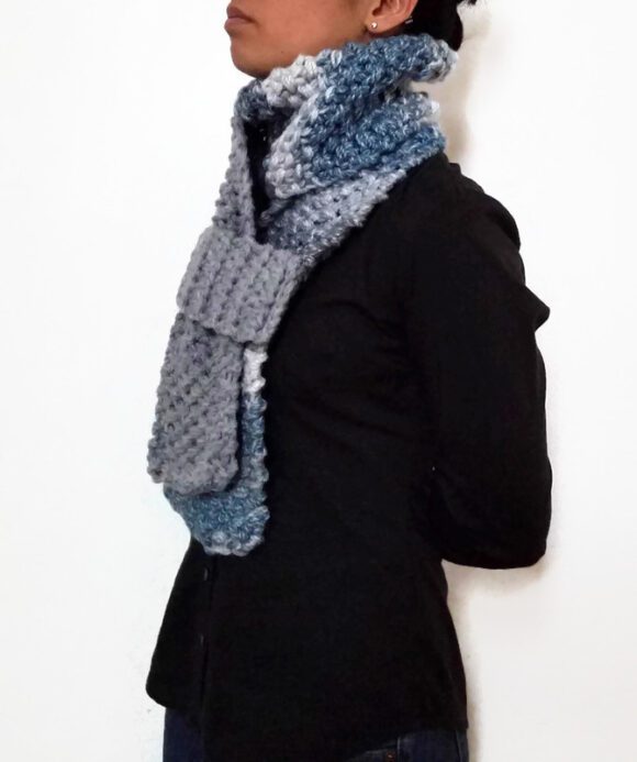 Blue/Grey KETURAH Scarf Vone Kevitz