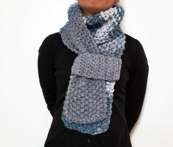 Blue/Grey KETURAH Scarf Vone Kevitz