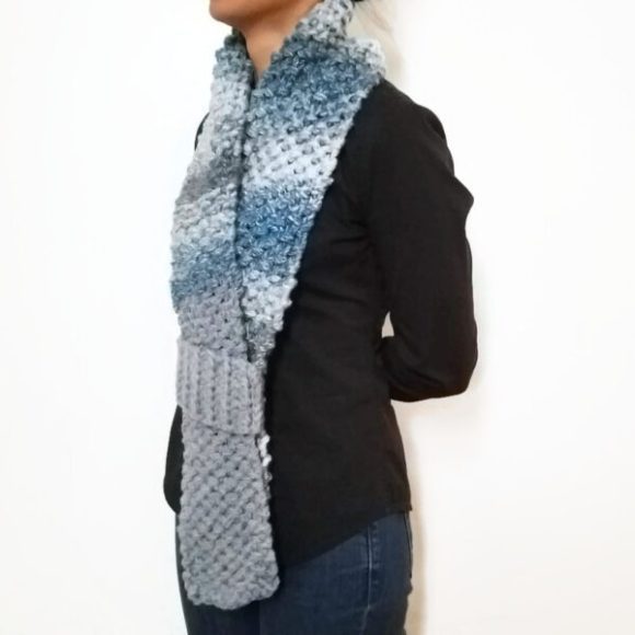 Blue/Grey KETURAH Scarf Vone Kevitz