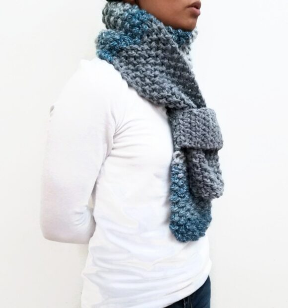 Blue/Grey KETURAH Scarf Vone Kevitz