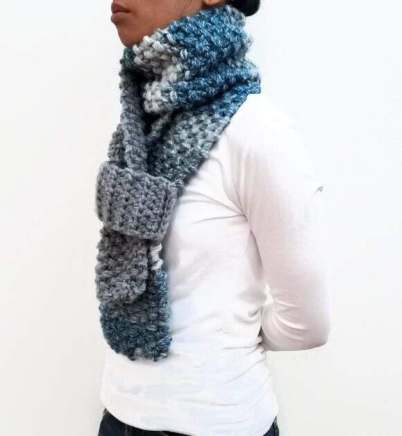 Blue/Grey KETURAH Scarf Vone Kevitz