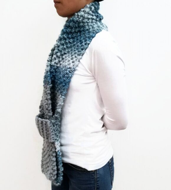 Blue/Grey KETURAH Scarf Vone Kevitz