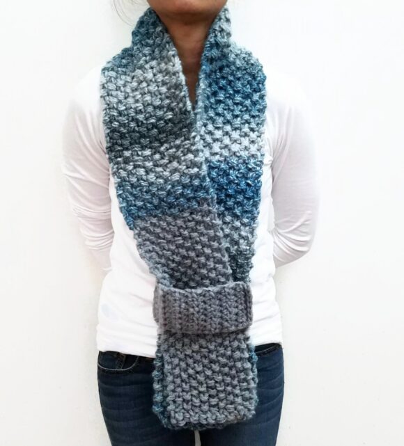 Blue/Grey KETURAH Scarf Vone Kevitz