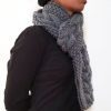 Grey Triple Yarn Cable Scarf Vone Kevitz