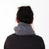 Grey Triple Yarn Cable Scarf Vone Kevitz